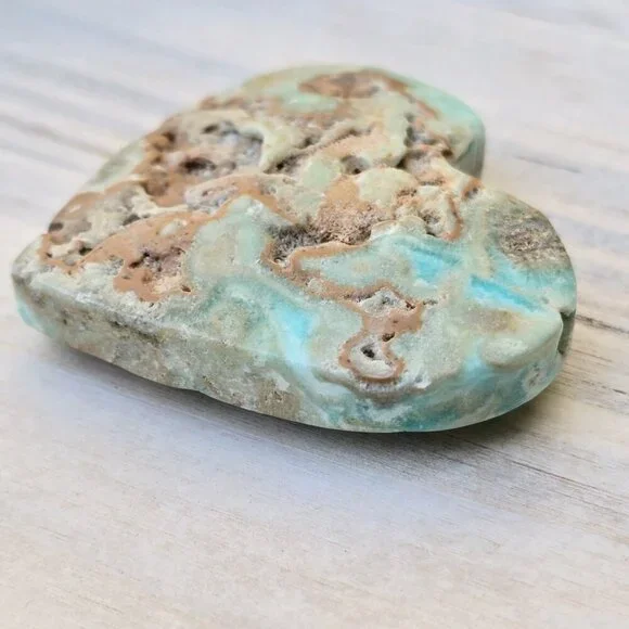 Hemimorphite ✦ Heart-Shaped Crystal ✦ 59g Blue-Green w/ Emotional Balance - Picture 5 of 15